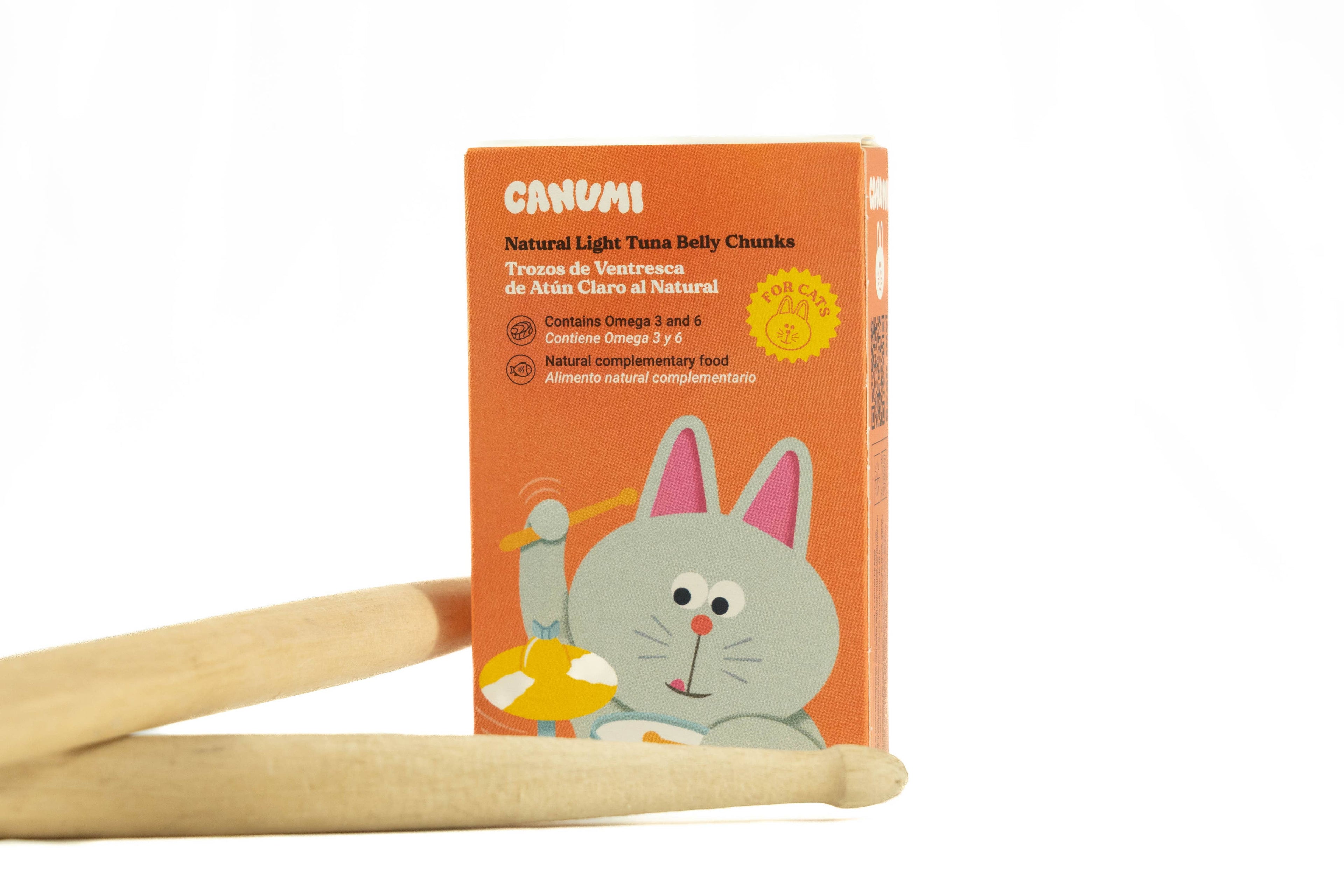 Morceaux de ventre de thon jaune pour chats