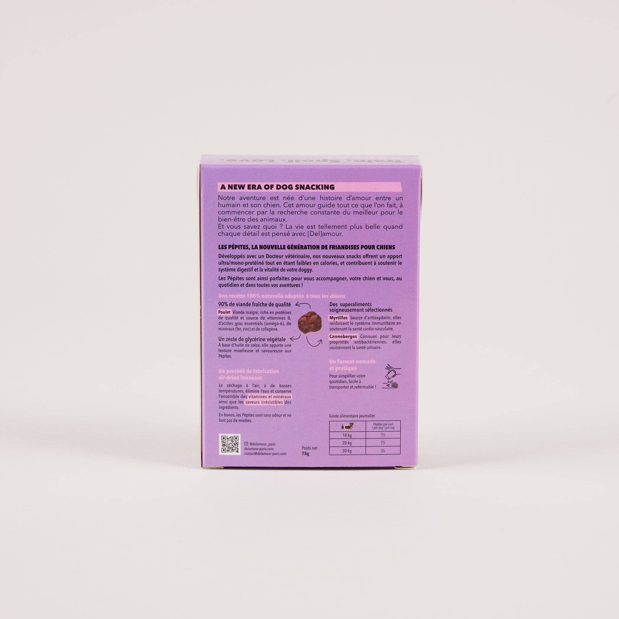 Les Pépites, format nomade - Poulet (75g) - Lot 12 boîtes