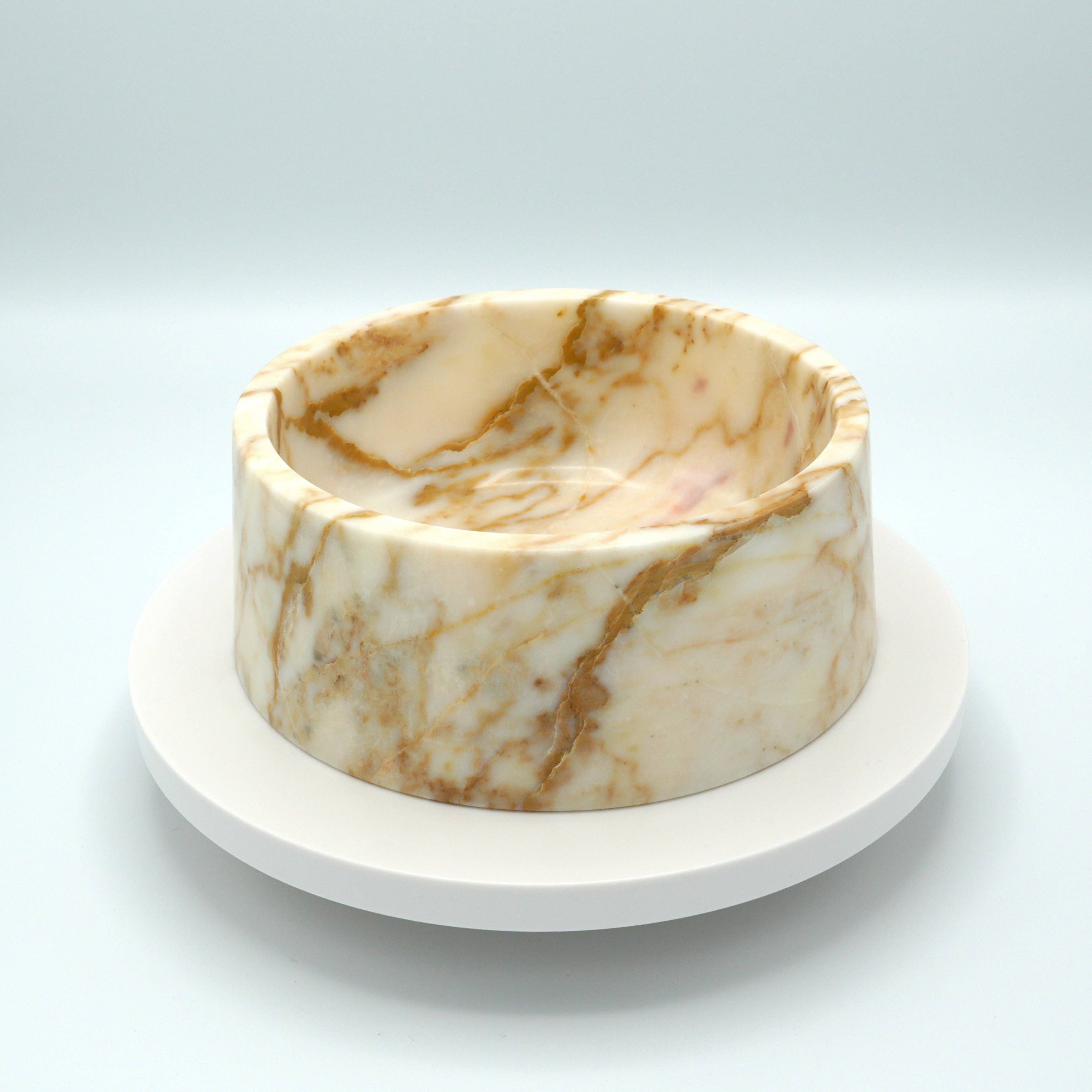 Bol alimentaire et boisson en marbre | Calacatta Gold