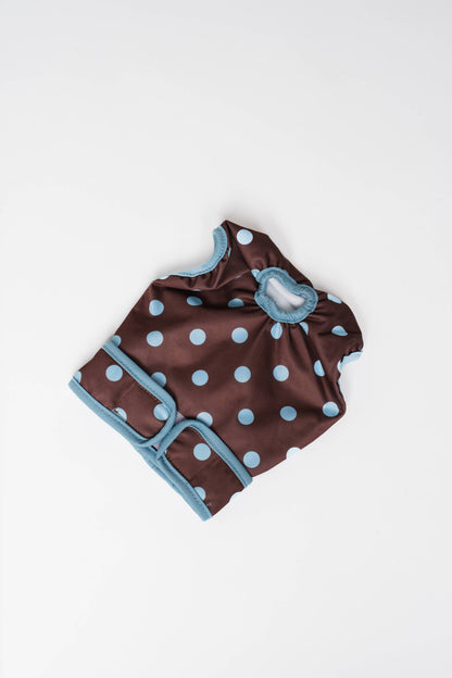 Culottes menstruelles pour chien à pois