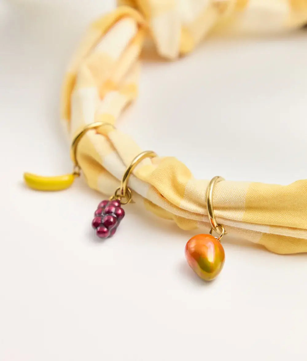 Pack 7 Charms Chien Fruits, Sira