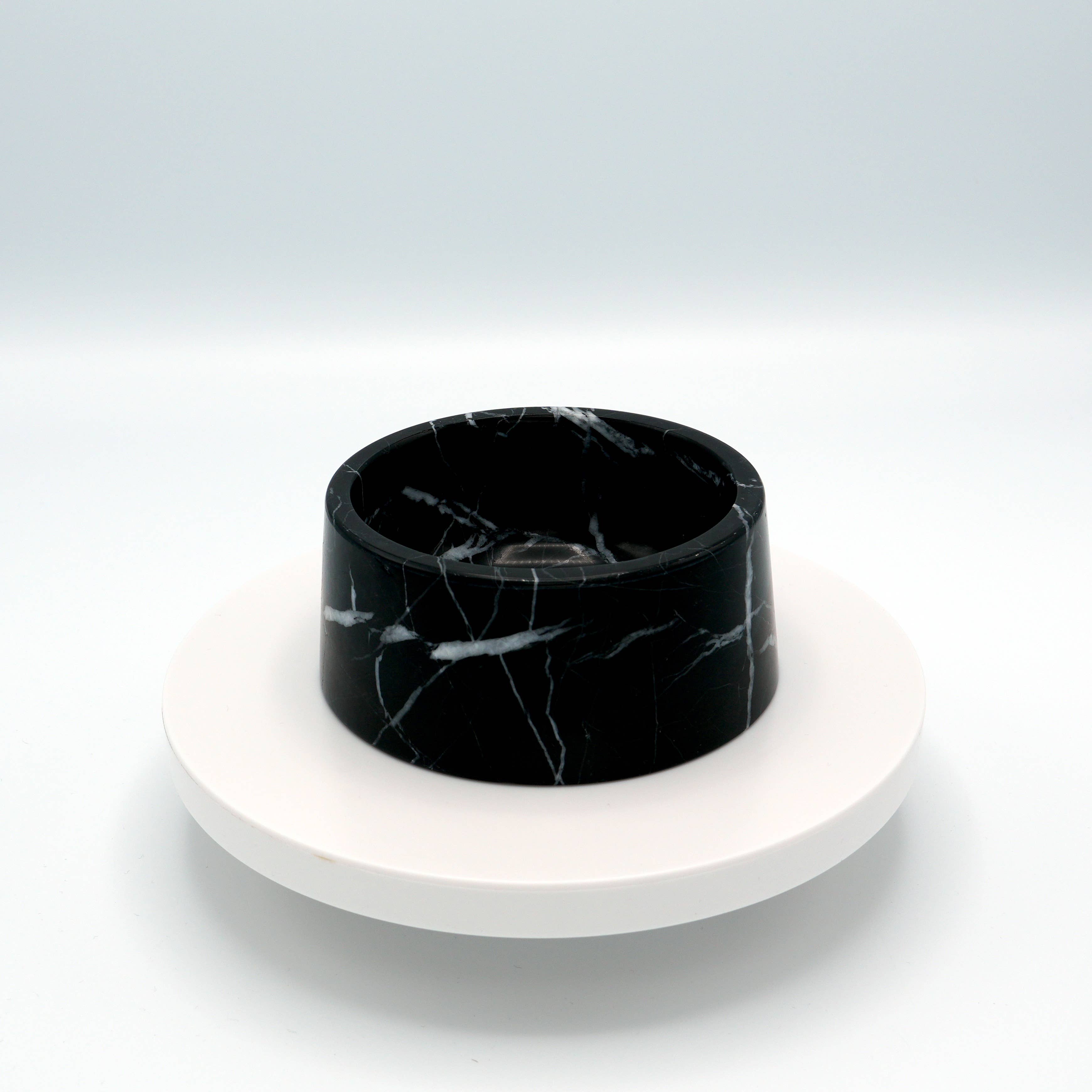 Bol alimentaire et boisson en marbre | Nero Marquina