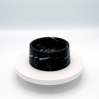 Bol alimentaire et boisson en marbre | Nero Marquina