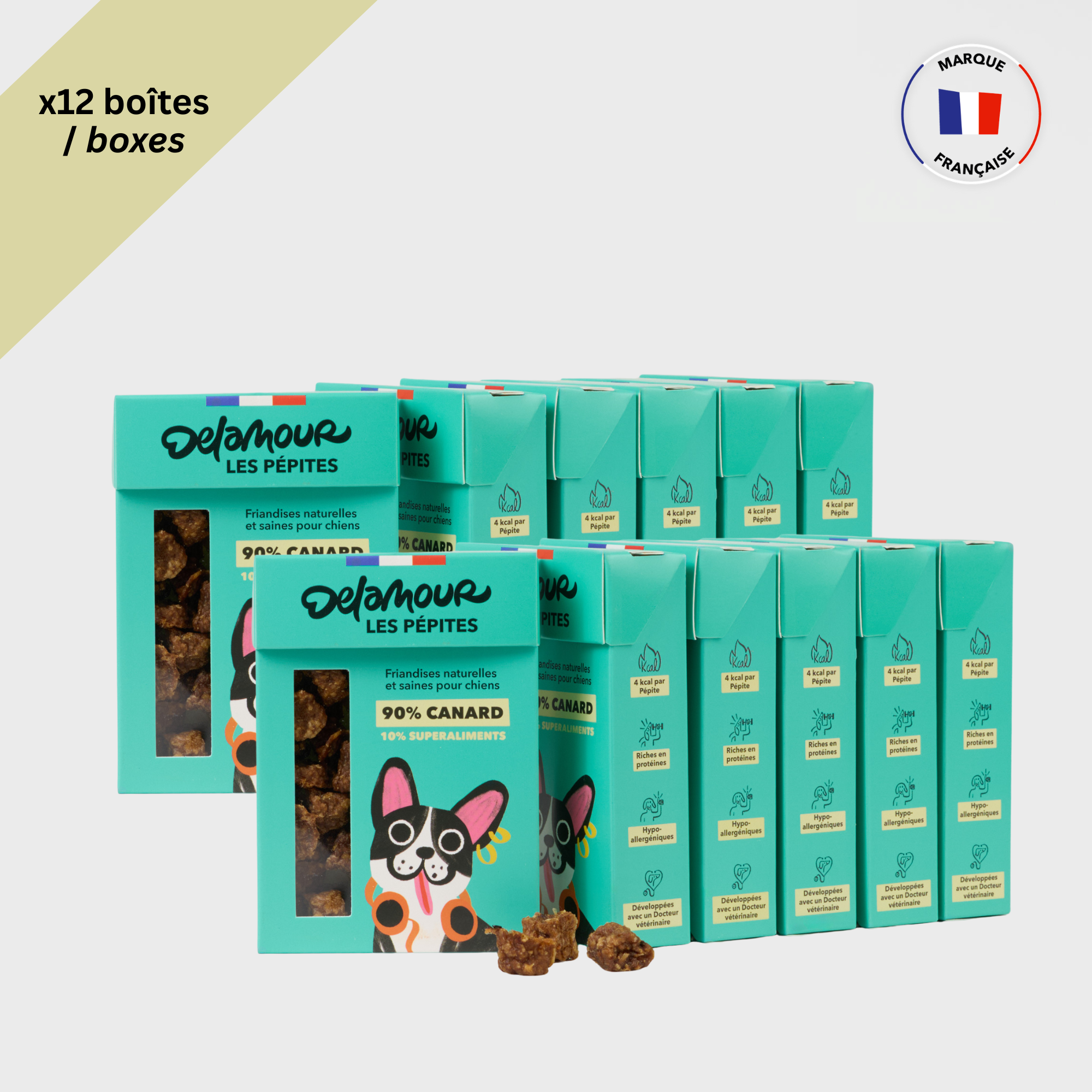 Les Pépites, format nomade - Canard (75g) - Lot 12 boîtes