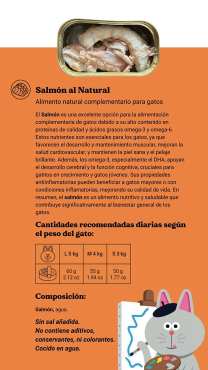 Saumon naturel pour chats